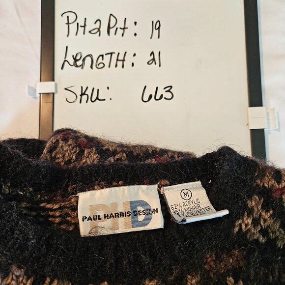 Vintage Paul Harris Design Mohair Wool Sweater Med EUC - Picture 9 of 9
